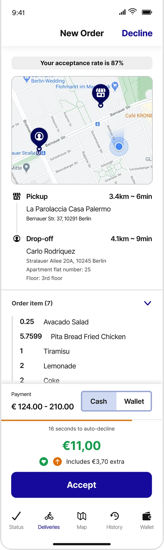 A new order in the Roadrunner rider app