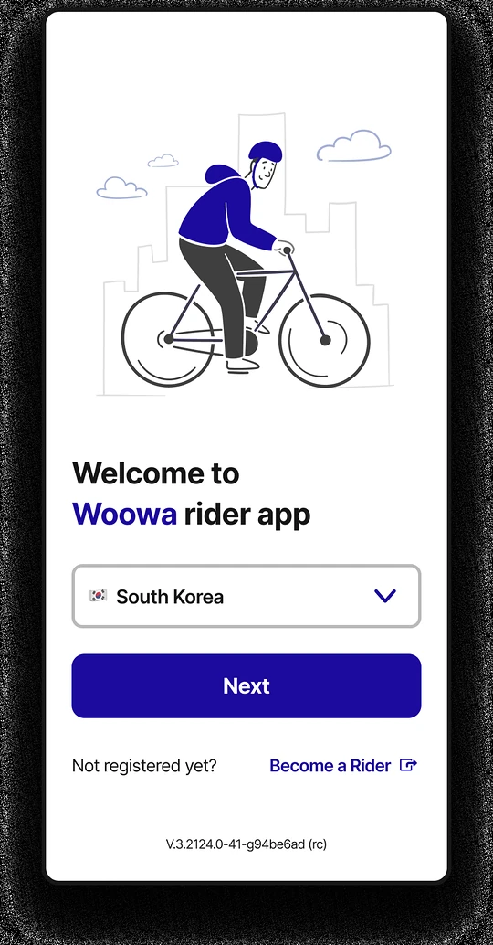 Welcome to the rider app